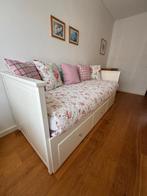 Ikea uitschuif bed wit Hemmes uitschuifbed, Huis en Inrichting, Ophalen of Verzenden, Zo goed als nieuw, Tweepersoons