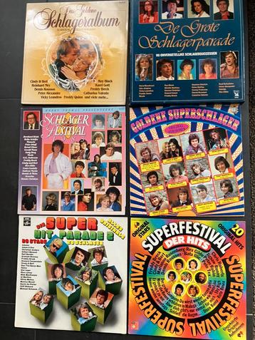 5 LP's Verzameling Duitse Schlager beschikbaar voor biedingen