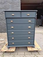 Grenen grijze ladekast schelp greep refurbished