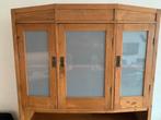 Geloogd grenen bovenkast, Huis en Inrichting, Kasten | Vitrinekasten, Ophalen, 50 tot 100 cm, Zo goed als nieuw, Minder dan 100 cm