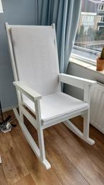 Witte Schommelstoel, Ophalen, Hout, Wit, Zo goed als nieuw