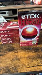 5 ongebruikte Sony 240 min vhs tapes, Cd's en Dvd's, VHS | Film, Alle leeftijden, Ophalen of Verzenden, Zo goed als nieuw, Overige genres