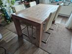 Mooie Acacia Houten Eettafel 160x90cm, Ophalen, 50 tot 100 cm, Zo goed als nieuw, Vijf personen of meer