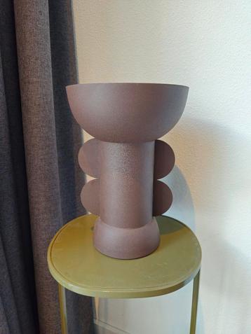 Metalen design vaas/pot beschikbaar voor biedingen