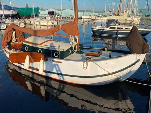 Vollenhovense Bol  8.10m.  (K&dV), Watersport en Boten, Platbodems, Gebruikt, 6 tot 9 meter, Staal, Diesel, Ophalen