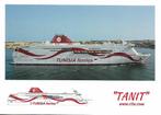 CTN (TUNISIA FERRIES) mv. TANIT, Ophalen of Verzenden, Nieuw, Motorboot, Kaart, Foto of Prent