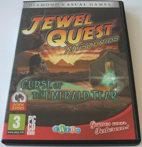 PC Game *** JEWEL QUEST MYSTERIES 1 *** Curse Emerald Tear, Spelcomputers en Games, Games | Pc, Zo goed als nieuw, Puzzel en Educatief