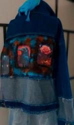 Supergaaf kleurig spijkerjack met gave beschilderingen, Maat 46/48 (XL) of groter, Nieuw, Arts_in_Denim, Verzenden