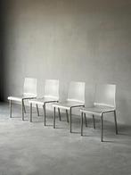 Set of 4 minimalistische chrome transparant stoelen, Huis en Inrichting, Ophalen, Zo goed als nieuw