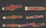 Klassiek lot 4   DIVERSE sigarenbandjes, Ophalen, Gebruikt, Sigarenbandjes