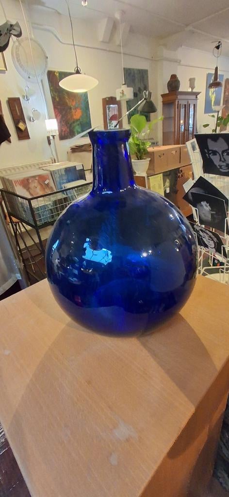 Mooie blauwe siervaas, Blauw, Onbekend, Ophalen of Verzenden, Onbekend