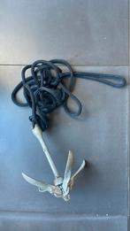 Anker 1,5 kg / 2x gebruikt / met blauwe lijn, Watersport en Boten, Bootonderdelen, Ophalen of Verzenden, Zo goed als nieuw, Ankeren en Afmeren