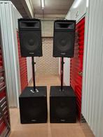 Ibiza Sound Sub 18A + 2 Tops met Luchtdruk Palen, Audio, Tv en Foto, Luidsprekers, Gebruikt, Subwoofer, 120 watt of meer, Ophalen