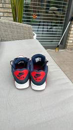 Nike airmax 90  premium maat 43 blauw,wit leer,rood, Blauw, Nike, Ophalen of Verzenden, Sneakers of Gympen
