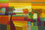 Ton Schulten | Kleurenzeefdruk | 'Nazomer' | 1999 INGELIJST, Antiek en Kunst, Kunst | Litho's en Zeefdrukken, Ophalen