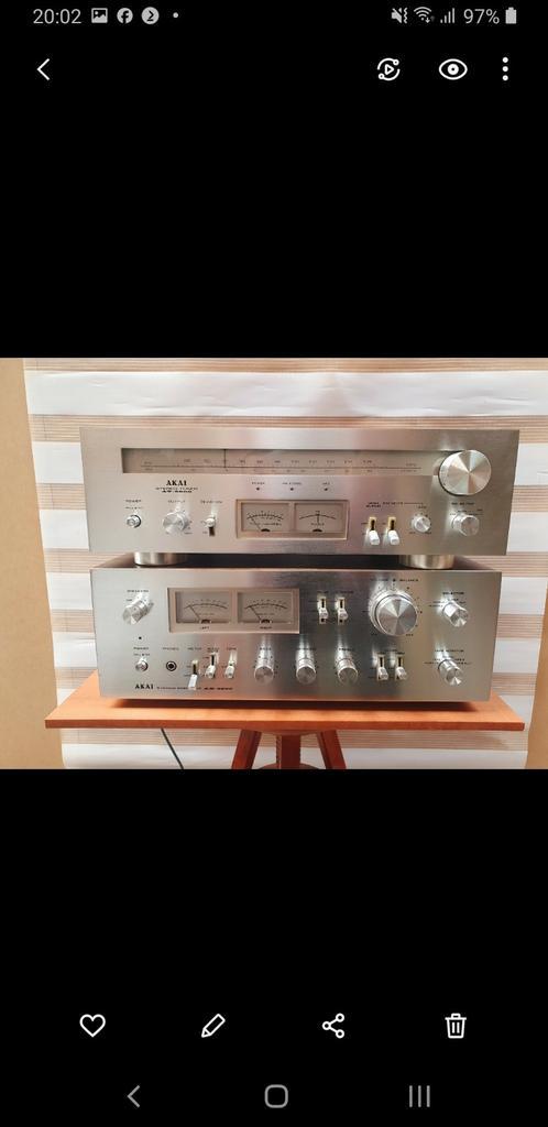 AKAI AM -2800  VERSTERKER + AKAI -AT 2600 TUNER., Audio, Tv en Foto, Stereo-sets, Zo goed als nieuw, Akai, Ophalen of Verzenden