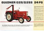 originele oude folder Güldner G25/G25S trekker / tractor, Ophalen of Verzenden, Zo goed als nieuw