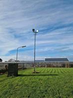 Lichtmast 8 meter + 3 lampen + funderingsvoet, Ophalen, Gebruikt, 500 watt of meer, Lamp met armatuur