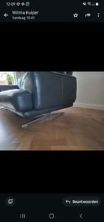 Leren 2.5-zits bank van buffelleer, Huis en Inrichting, Banken | Bankstellen, Ophalen, Gebruikt, Tweepersoons, Leer