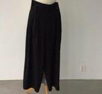 Zwarte wijde bandplooi broek van Elsewhere in maat M, Kleding | Dames, Ophalen of Verzenden, Zo goed als nieuw, Zwart, Lang