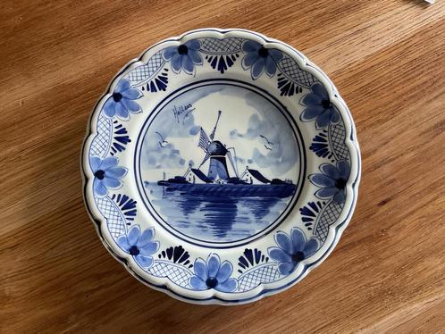 Blauw Wandbord Hollandse Molen, Antiek en Kunst, Antiek | Wandborden en Tegels, Ophalen of Verzenden