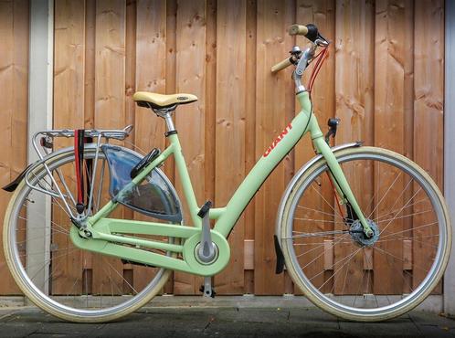 Giant dames fiets (Framemaat 55), Fietsen en Brommers, Fietsen | Dames | Damesfietsen, Gebruikt, Giant, Versnellingen, 53 tot 56 cm