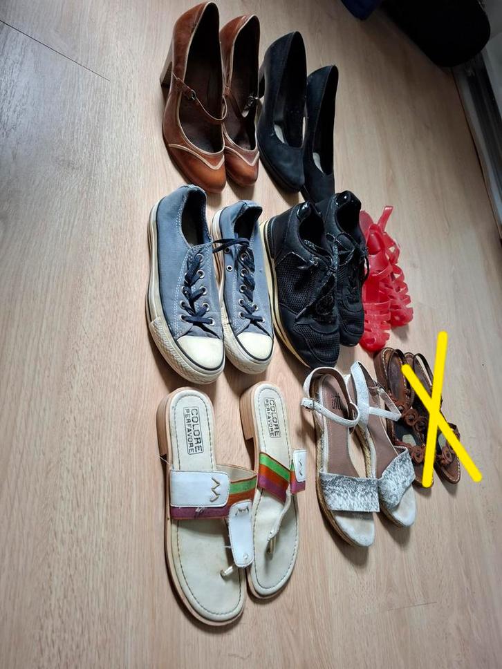 7 paar schoenen maat 36-37, Kleding | Dames, Schoenen, Gedragen, Ophalen of Verzenden