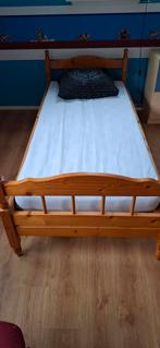 Houten Eenpersoonsbed, Ophalen, Gebruikt, 90 cm, Eenpersoons