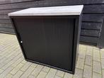 Roldeurkast met legplank, Gebruikt, 100 tot 150 cm, Metaal, Met slot