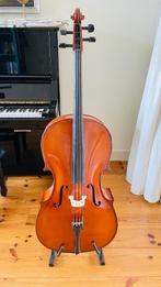 Licht spelende 4/4 studiecello met koffer, Muziek en Instrumenten, Strijkinstrumenten | Cello's, Ophalen, Gebruikt, 4/4-cello