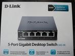 D-link netwerk switch gigabit 5 port NIEUW!, Ophalen of Verzenden, Zo goed als nieuw