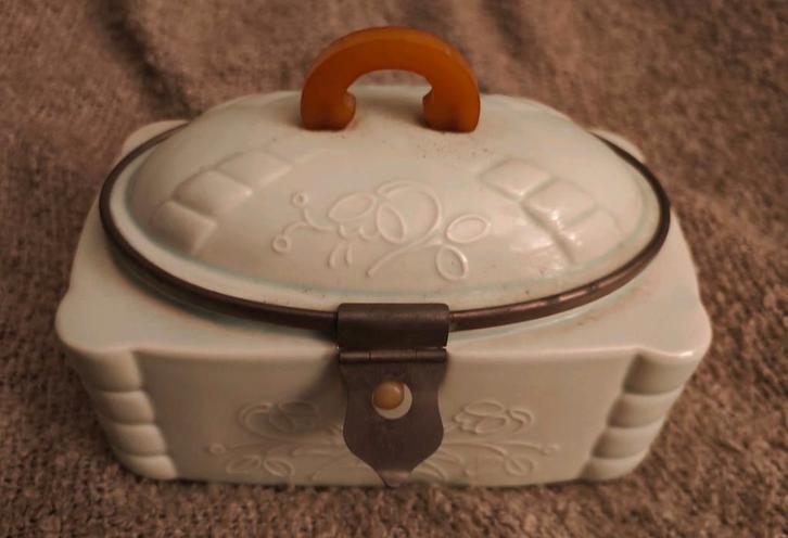 Art Deco koekjestrommel Keramiek, Antiek en Kunst, Antiek | Keramiek en Aardewerk, Ophalen of Verzenden