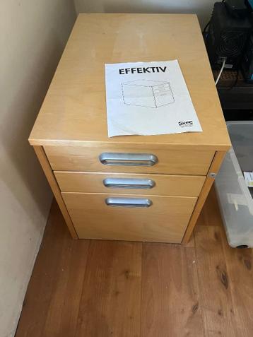 Buro meubel ladenkastje IKEA effektiv - afbeelding 1