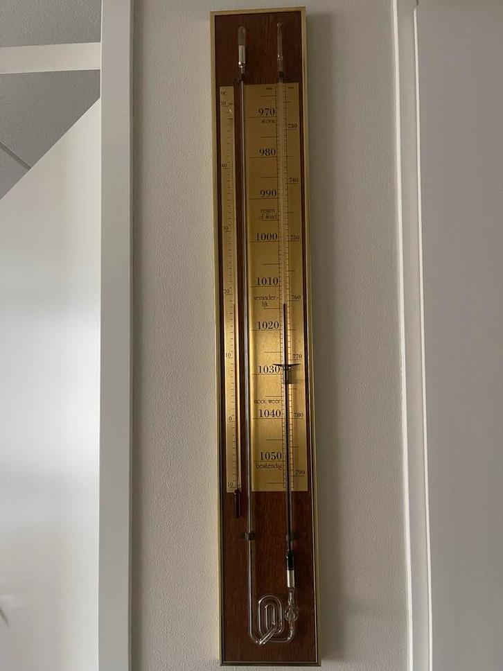 Authentieke Barometer - Bijzondere Uitvoering, Audio, Tv en Foto, Weerstations en Barometers, Gebruikt, Barometer, Ophalen of Verzenden