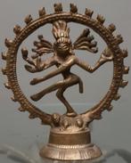 Dansende shiva nataraja uit india hoogte 10 cm brons bronzen, Ophalen of Verzenden