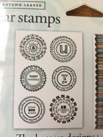 Autumn Leaves Clear Stamps - Talking in Circles beschikbaar voor biedingen