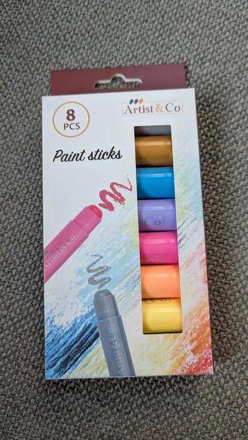 Artist & Co Paint Sticks - 8 kleuren - Nieuw beschikbaar voor biedingen