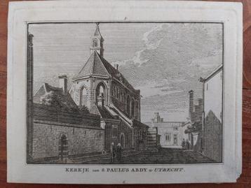 5 / Kerk van S. Paulus Abdy te Utrecht Kopergravure beschikbaar voor biedingen