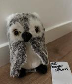 Pluche knuffel uil, grijs met wit, vleugels, Ophalen of Verzenden, Zo goed als nieuw, Overige typen
