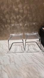 Ikea Tobias eetkamerstoel 2x, Huis en Inrichting, Stoelen, Ophalen, Gebruikt, Wit, Twee