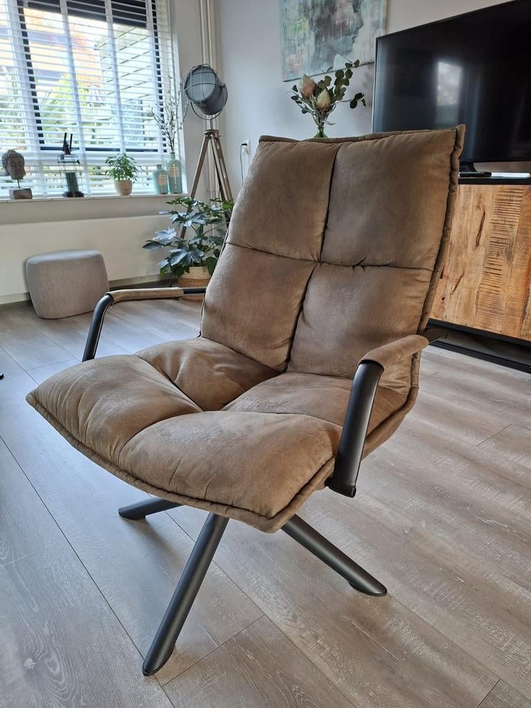 Relaxstoel, Ophalen, Bruin, Zo goed als nieuw, Eén