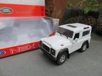 Welly Land Rover Defender WIT, Hobby en Vrije tijd, Modelauto's | 1:43, Ophalen of Verzenden, Nieuw, Auto, Overige merken