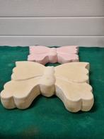 vlinders van keramiek geel roze, Ophalen of Verzenden, 'T Olde Gre-j, Info@toldegrej.nl, Endepoelstraat 20f Didam