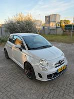 Fiat 500 1.4 Abarth 2011 Nardo Grey  Origineel NL, Auto's, Voorwielaandrijving, Euro 5, 15 km/l, Zwart