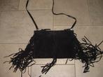 Miss Selfridge crossbody bag, tas met fringes + brede riem, Ophalen of Verzenden, Zo goed als nieuw, Avondtasje, Zwart