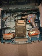 bosch schroeftol schroefmachi gsr 18v-55  2x amp-share accu, Ophalen, Gebruikt, Boor- en Schroefmachine, Variabele snelheid