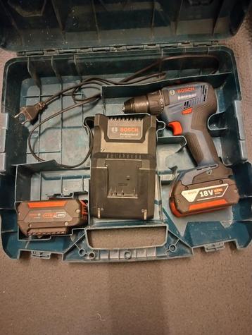 bosch schroeftol schroefmachi gsr 18v-55  2x amp-share accu beschikbaar voor biedingen