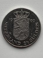Te koop: Dubbelkop rijksdaalder 1980, Ophalen of Verzenden, Koningin Juliana, 2½ gulden, Losse munt