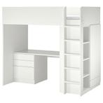 Ikea hoogslaper met bureau Smastad, Ophalen, Gebruikt, Hoogslaper
