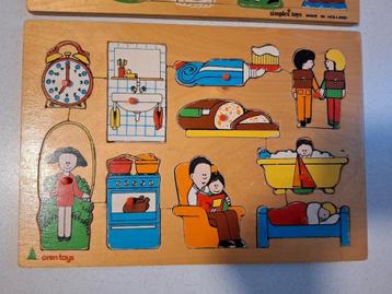 2 houten puzzels  beschikbaar voor biedingen